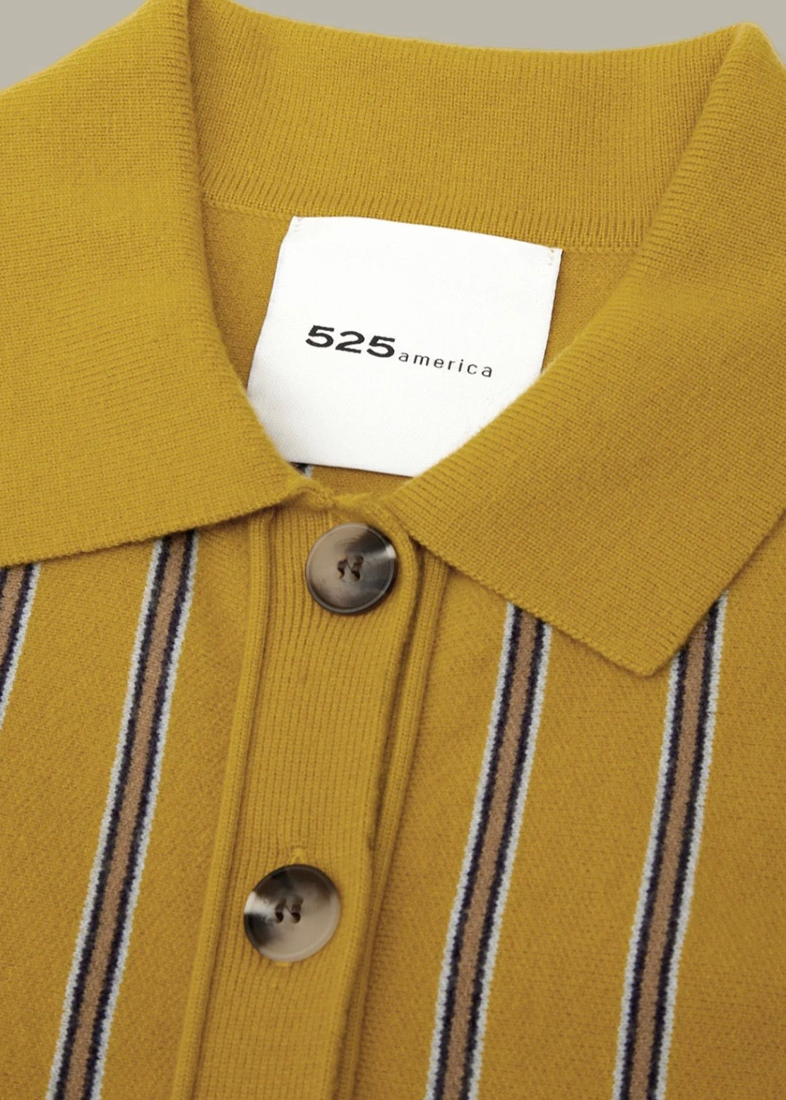 Waverly Vertical Stripe Shacket - Cream/Gold
