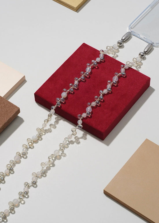 Faceted Crystal Crossbody - Champagne
