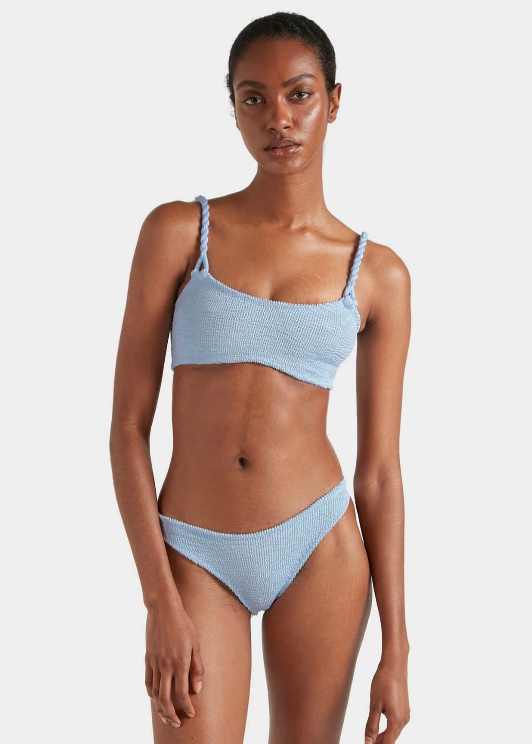 Phoebe Bikini - Metallic Ice Blue