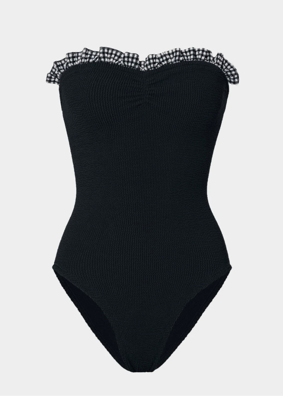 Dolly 1 Piece Swimsuit - Black/Gingham