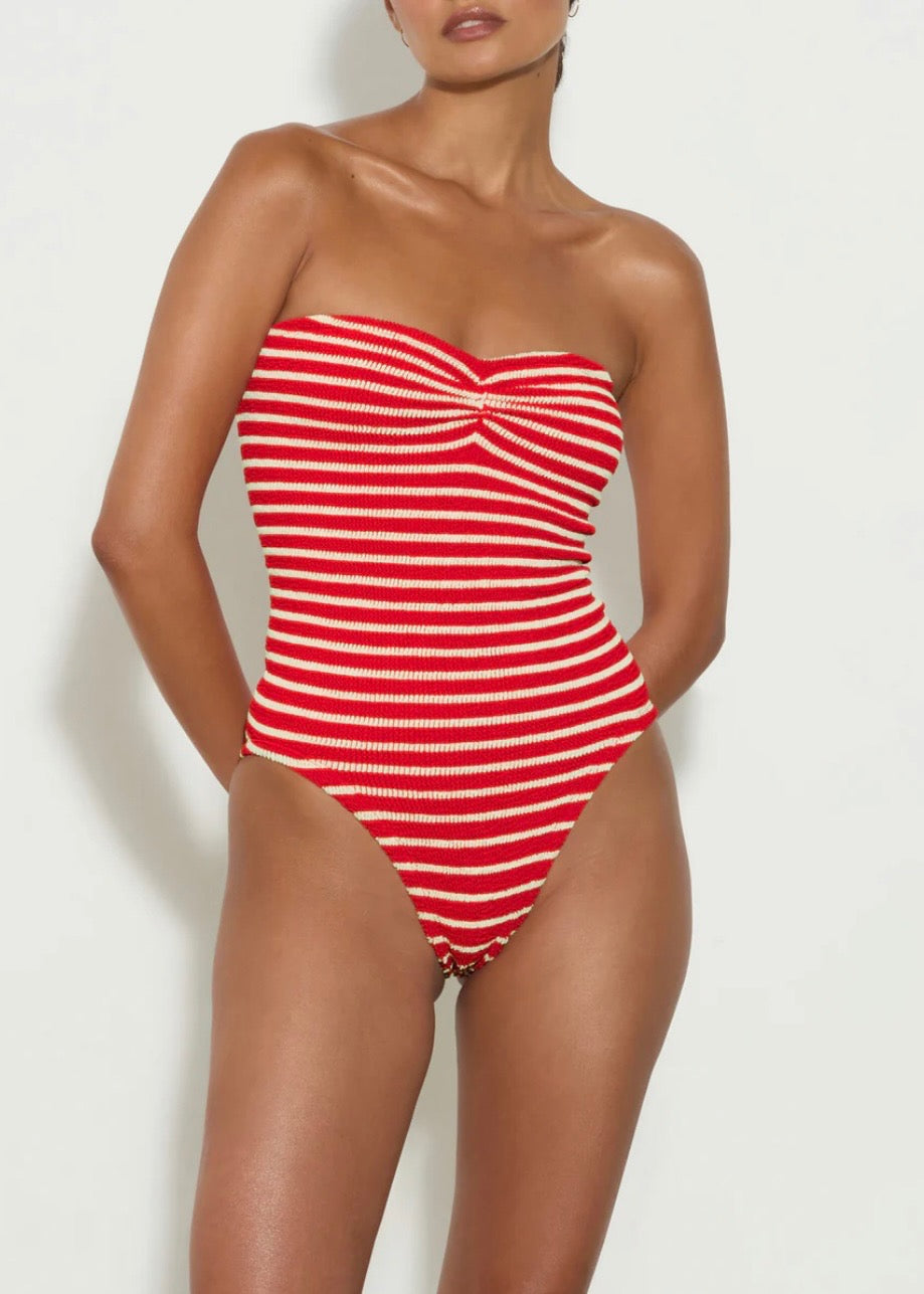 Brooke Swimsuit - Red Stripe
