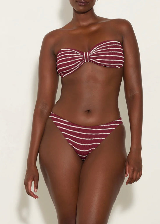 Jean Bikini - Wine Stripe