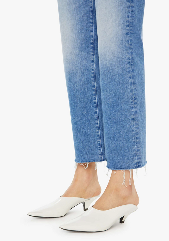 Mid Rise Rambler Zip Ankle Fray