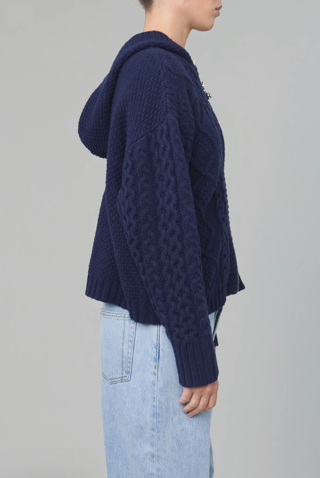 Dakota Zip Sweater - Navy