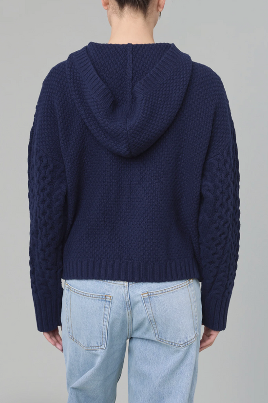 Dakota Zip Sweater - Navy