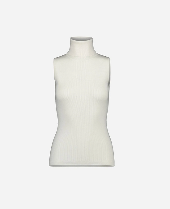 Sleeveless Turtleneck Sweater - Alabaster