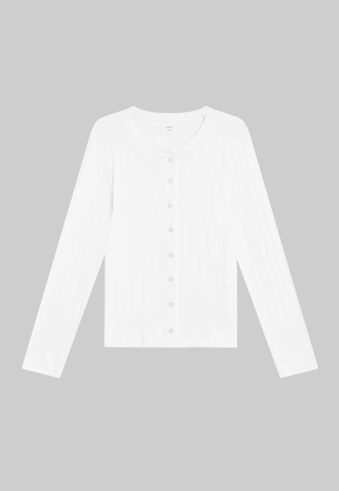 Pointelle Classic Cardigan - White