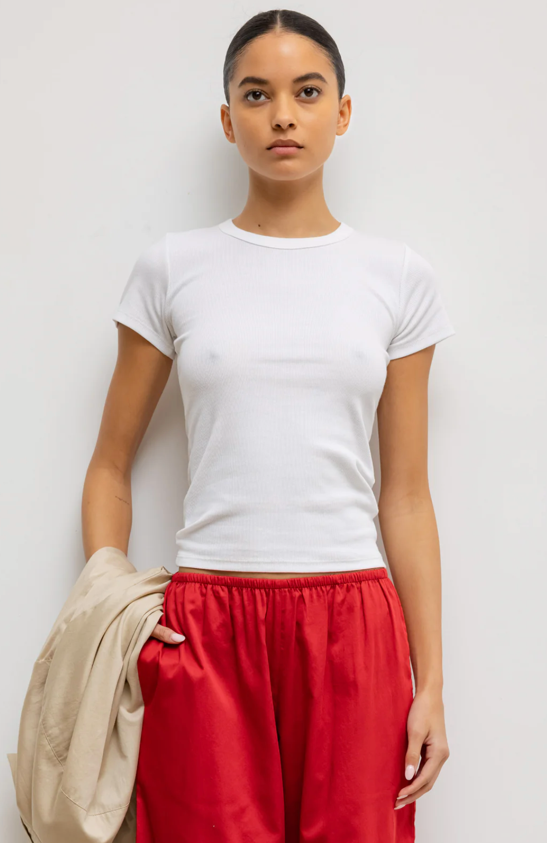 The Kelly Slim Fit Tee - White