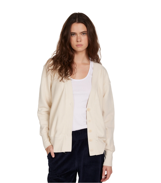 Carly Boyfriend Cardigan - Ivory