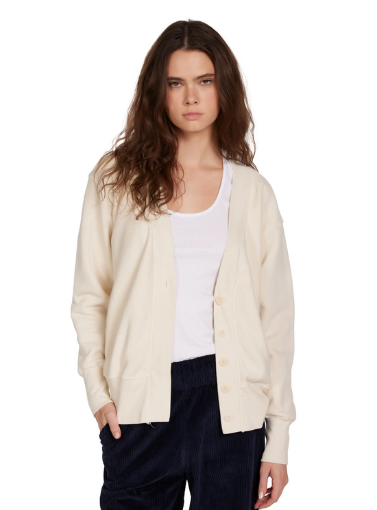 Carly Boyfriend Cardigan - Ivory