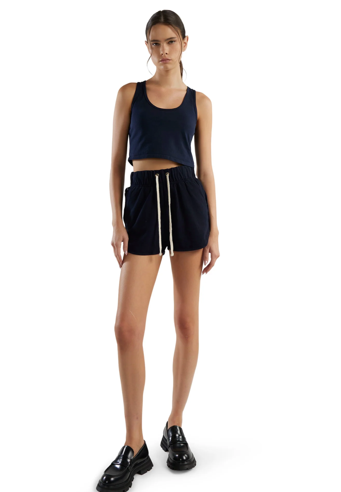 Kerry Crop Tank - Navy