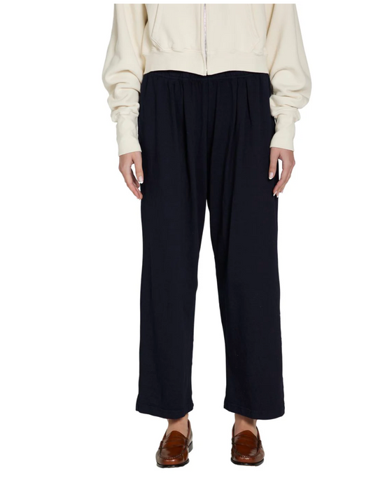 Penny Pleat Front Pant - Navy