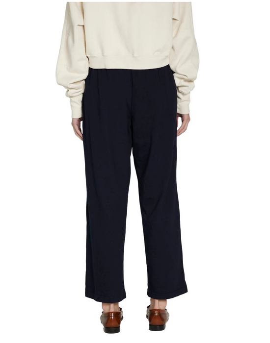 Penny Pleat Front Pant - Navy